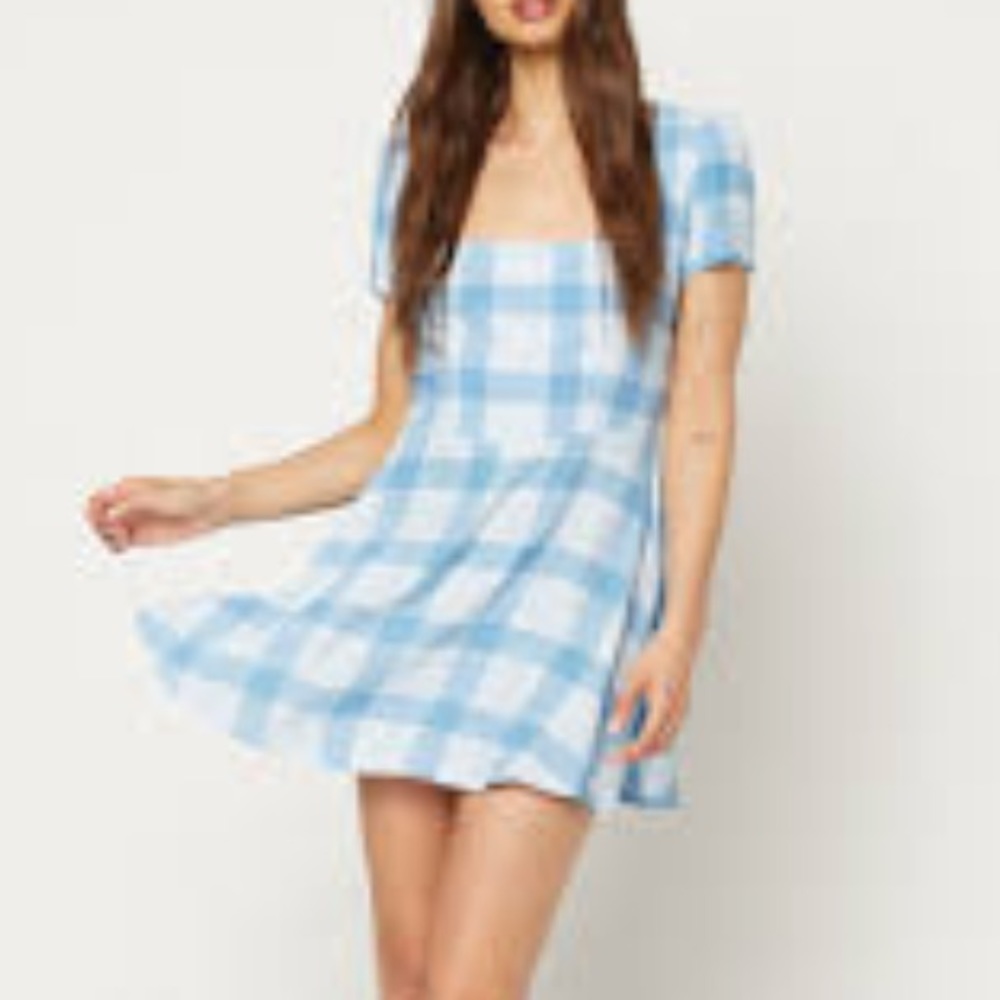 Flynn Skye Maiden Mini in blue plaid